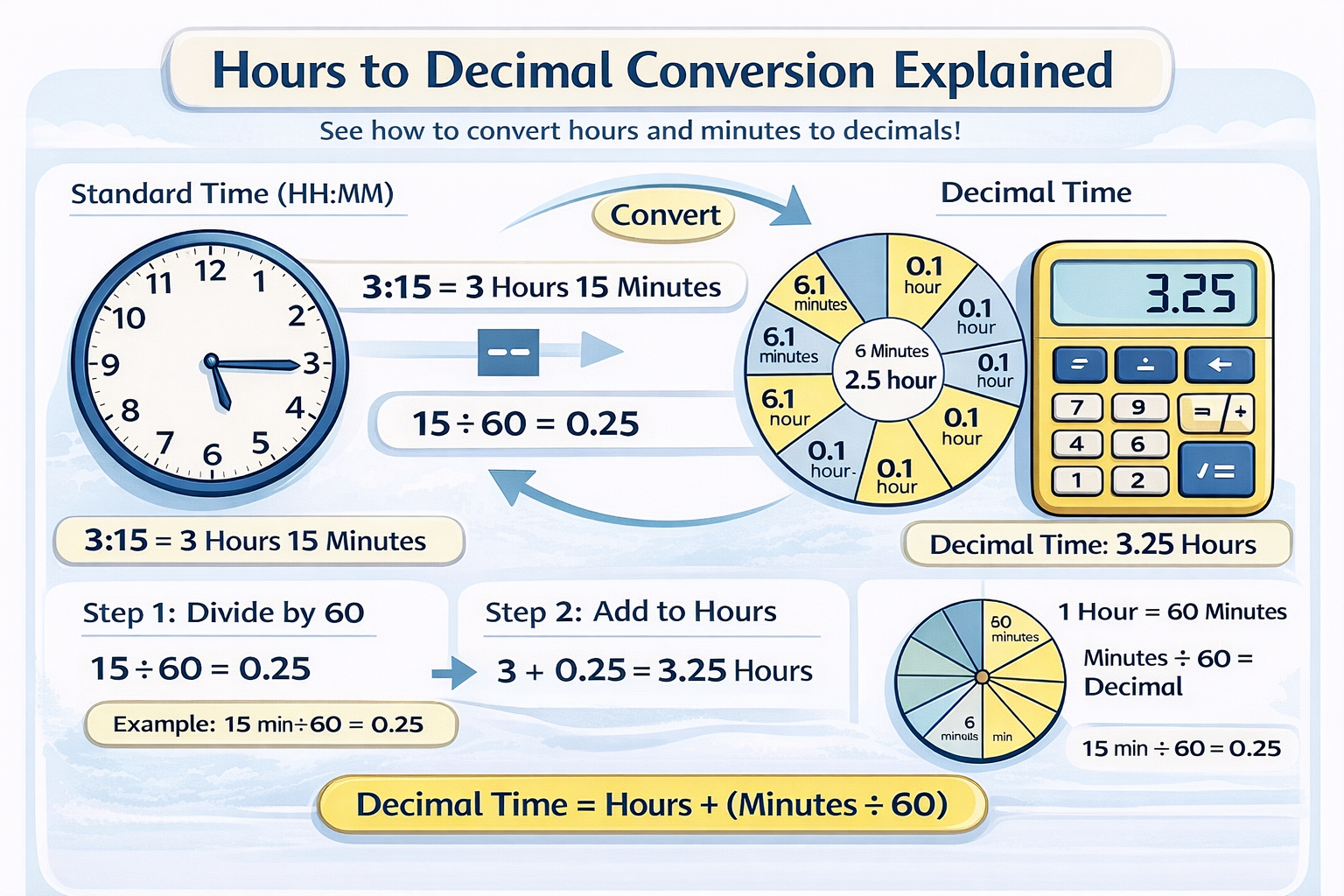 hours to decimal